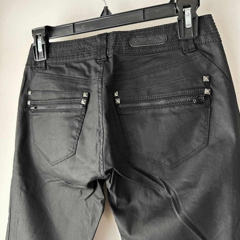 NWT Mavi Jeans Black Biker Jeans Studs Zippers Jeans 27‎ NEW - Picture 8 of 10